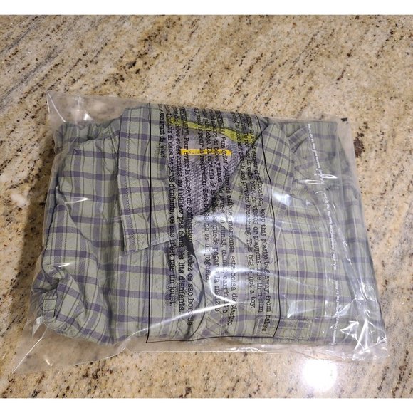 Cabela's Vented Fishing Button Shirt Men's XL Regular Plaid Green Long Sleeve - Picture 12 of 12